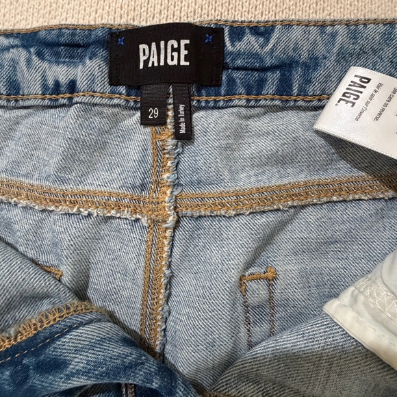 PAIGE Light Blue Distressed Boyfriend Jeans - Picture 10 of 15